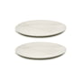 Serax - Zuma plate by Kelly Wearstler, Ø 23 cm, Salt / white (set of 2)