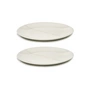 Serax - Zuma plate by Kelly Wearstler, Ø 23 cm, Salt / white (set of 2)