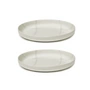 Serax - Zuma deep plate by Kelly Wearstler, Ø 25.5 cm, Salt / white (set of 2)