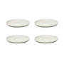 Serax - Zuma saucer to espresso cup by Kelly Wearstler, Ø 10.5 cm, Salt / white (set of 4)