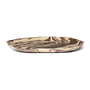 ferm Living - Ryu Plate, 34 cm, sand / brown