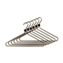 Radius Design - Coat hanger, gold / clip black (set of 6)