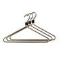 Radius Design - Coat hanger, gold / clip black (set of 3)