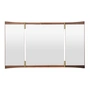 Gubi - Vanity 3 Wall mirror, 69 x 116 cm, walnut
