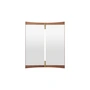 Gubi - Vanity 2 Wall mirror, 69 x 58 cm, walnut