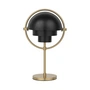 Gubi - Multi-Lite Portable rechargeable table lamp, brass / black semi-matt
