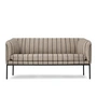Ferm Living - Turn Sofa , 2-seater, sand / black (Pasadina)