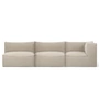Ferm Living - Catena Modular 3 seater sofa with armrest right, natural (Rich Linen)