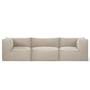 ferm Living - Catena Modular 3 seater sofa with arms, natural (Rich Linen)