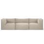 Ferm Living - Catena Modular 3 seater sofa with arms, natural (Rich Linen)