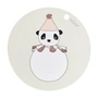 OYOY - Placemat PomPom, Panda, Ø 39 cm, off-white