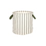 OYOY - Raita Storage basket, Ø 32 cm, green / offwhite