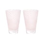 OYOY - Yuka Swirl drinking glass, rose (set of 2)