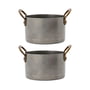 Nicolas Vahé - Presentation Mini pot, brushed stainless steel (set of 2)