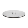 ester & erik - Candle plate, ⌀ 12 cm, silver / matt