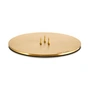 ester & erik - Candle holder for taper candles, ⌀ 12 cm, gold / matt