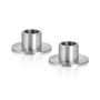 ester & erik - Candle holder for taper candles, ⌀ 4 cm, silver / matt (set of 2)
