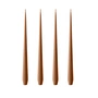 ester & erik - Pointed candle, 24 cm, No. 23, raw toffee / matt (set of 4)