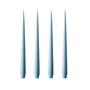 ester & erik - Pointed candle, 24 cm, No. 37, moon blue / matt (set of 4)