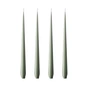 ester & erik - Taper candle, 24 cm, No. 70, green soil / matt (set of 4)
