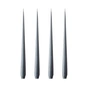 ester & erik - Pointed candle, 24 cm, No. 74, dark slate / matt (set of 4)