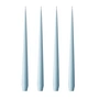 ester & erik - Whip candle, 32 cm, No. 59, sky blue / matte (set of 4)