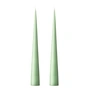 ester & erik - Taper candle, 37 cm, No. 66, eucalyptus / matt (set of 2)