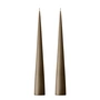 ester & erik - Cone candle, 37 cm, No. 77, caviar / matt (set of 2)