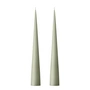 ester & erik - Taper candle, 37 cm, No. 69, artichoke / matt (set of 2)