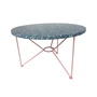 Acapulco Design - The Low Table, H 36 x Ø 65 cm, terrazzo / memphis blue