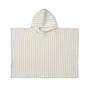 LIEWOOD - Paco Bath poncho, 5 - 6 years, striped, crisp white / sandy