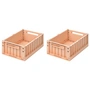 LIEWOOD - Weston Storage box, 36 x 25 x 13.5 cm, tuscany rose (set of 2)