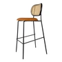 Studio Zondag - Rabbit Bar stool, black ash / chrome frame