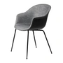 Gubi - Bat Dining Chair front upholstery (Conic Base), black / Enzo Degli Angiuoni (0023)