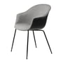 Gubi - Bat Dining chair front upholstery (Conic Base), black / Remix 3 (152)