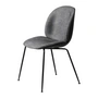 Gubi - Beetle Dining Chair Front upholstery (Conic Base), black / Enzo Degli Angiuoni (0023)