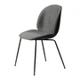 Gubi - Beetle Dining Chair Front upholstery (Conic Base), black / Remix 3 (152)