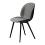 Gubi - Beetle Dining Chair Front upholstery (plastic base), black / Remix 3 (152)