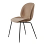 Gubi - Beetle Dining Chair Full upholstery (Conic Base), black / Dedar Sunday (034)