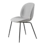 Gubi - Beetle Dining Chair Full Upholstery (Conic Base), Black / Remix 3 (123)