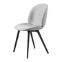Gubi - Beetle Dining Chair Full upholstery (plastic base), black / Remix 3 (123)