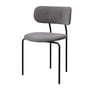 Gubi - Coco Dining chair full upholstery, black matt / Sunday Velvet (025)