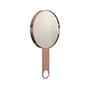 Frost - Nova2 Cosmetic hand mirror with 5-fold magnification 1982, copper polished