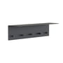 Frost - Unu wall coat rack 60 x 15 x 15 cm, black matt / black polished