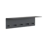 Frost - Unu wall coat rack 60 x 15 x 15 cm, black matt / black polished