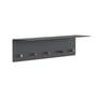 Frost - Unu Wall coat rack 60 x 15 x 15 cm, black matt / copper polished