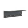 Frost - Unu wall coat rack 60 x 15 x 15 cm, black matt / gold polished