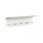 Frost - Unu Wall coat rack 60 x 15 x 15 cm, white matt / white polished