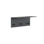 Frost - Unu Wall coat rack 40 x 15 x 15 cm, black matt / black polished