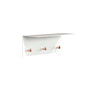 Frost - Unu Wall coat rack 40 x 15 x 15 cm, white matt / copper polished